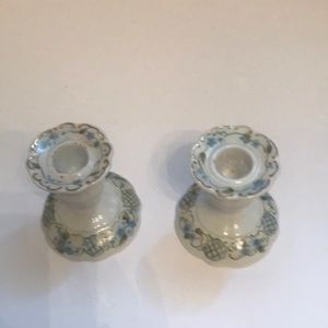 Hand painted candlesticks